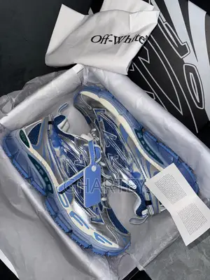 Silver / Blue Off White Be Right Back Sneakers