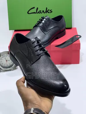 Clark’S Premium Semi Rough Skin Leather Shoes