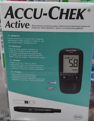 Accu - Chek Glucometer Machine + Strips