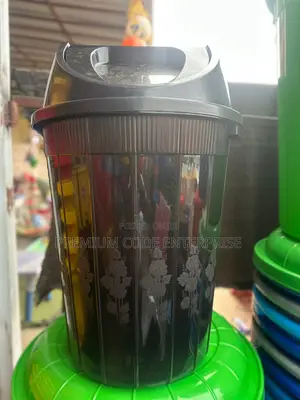 Plastic Waste Bin With Swing Lid- 80l