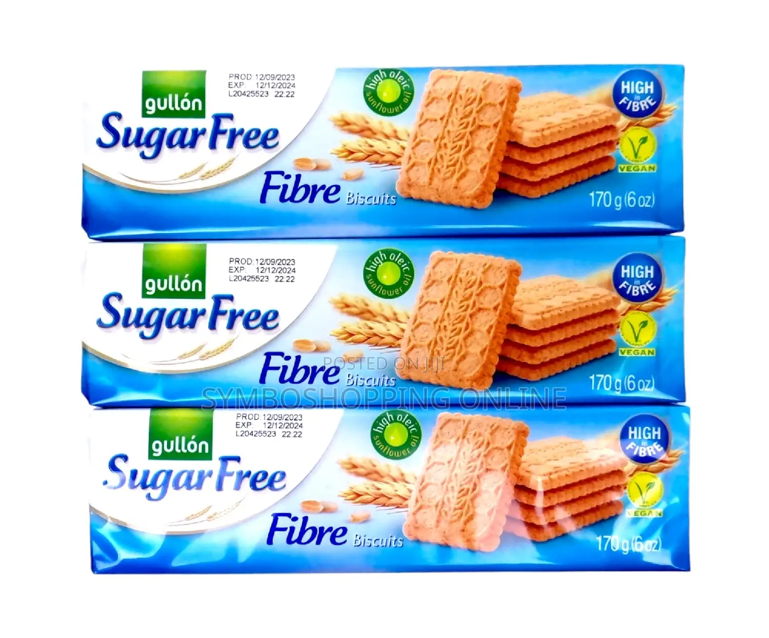 Gullon Sugar Free Fibre Biscuits 170g