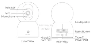 Xiaomi Smart Camera C700, Uhd, 8mp, 360° Pan-Tilt Zoom