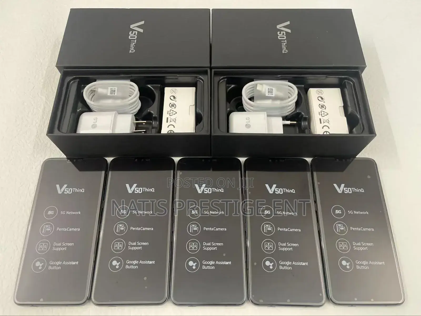 New LG V50 ThinQ 128 GB Black