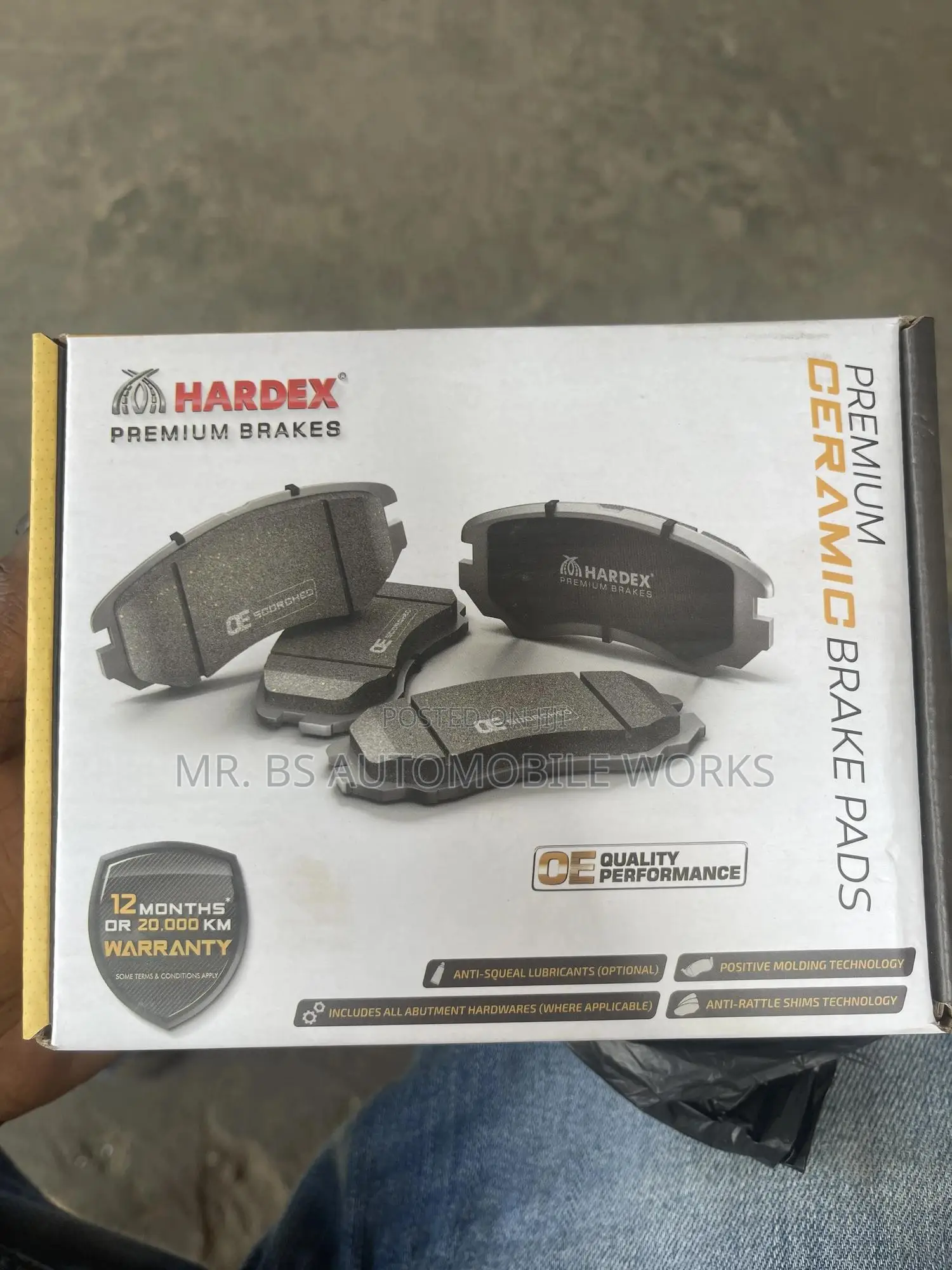 Honda Accord Back Brake Pads 2018 to 2022