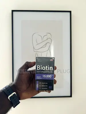 Biotin Capsules With Collagen and Keratin, 15000mcg P.S