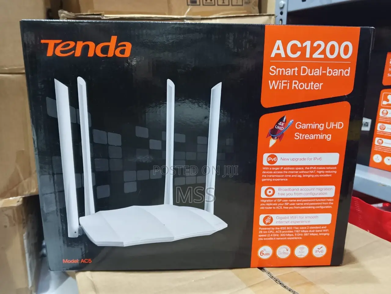 Ac1200 Dual Band Wifi Router Tenda-Ac 5