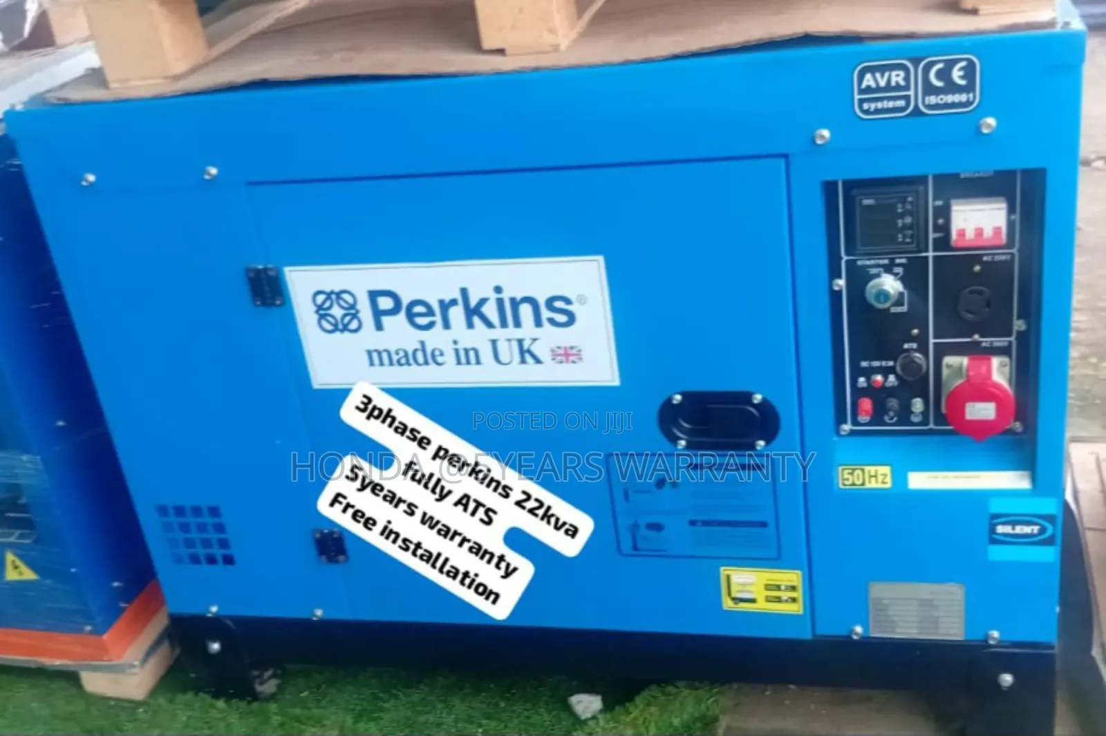 Prime Power Perkins 3phase Generator Fully Ats 22kva Diesel