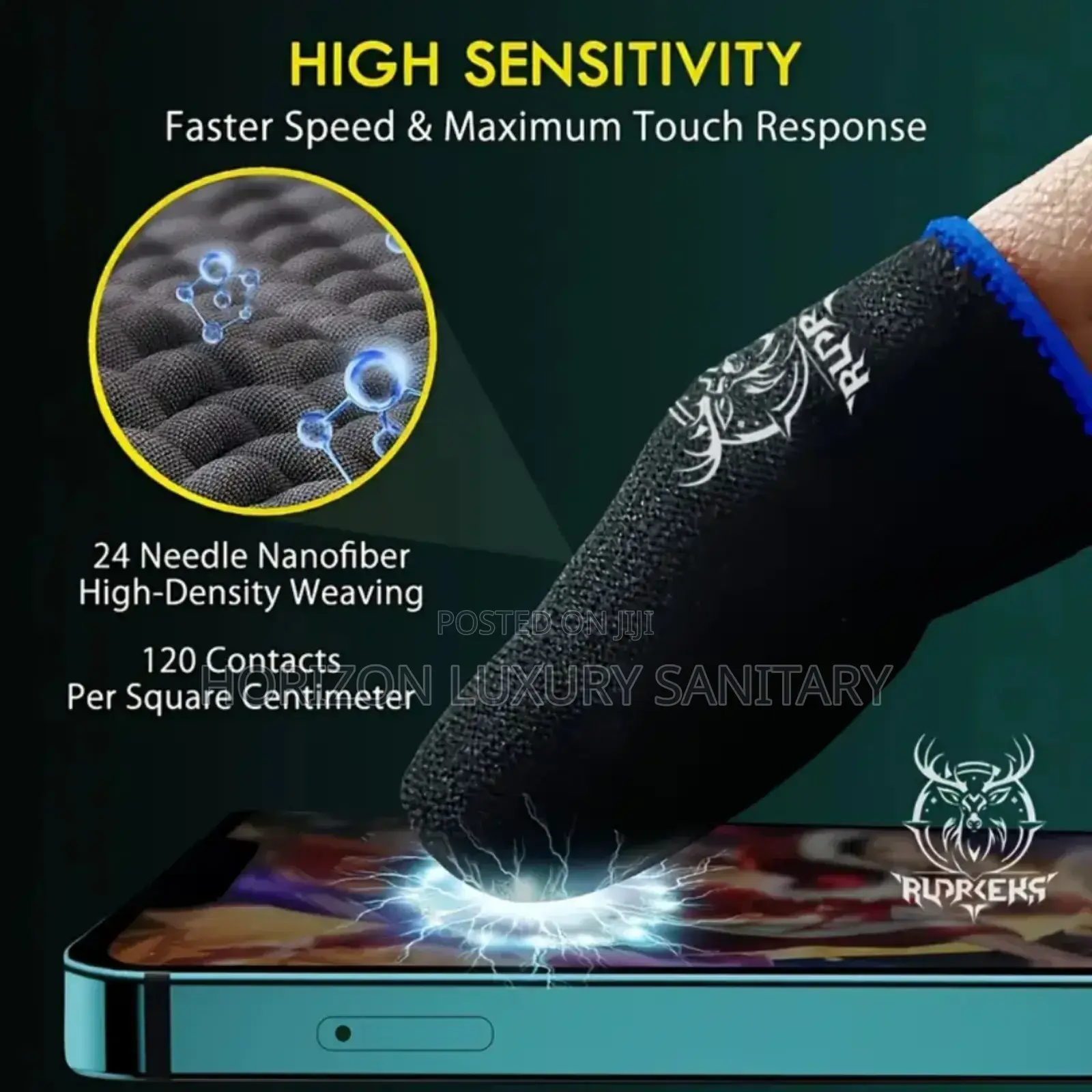 Elk Pattern Game Finger Sleeve