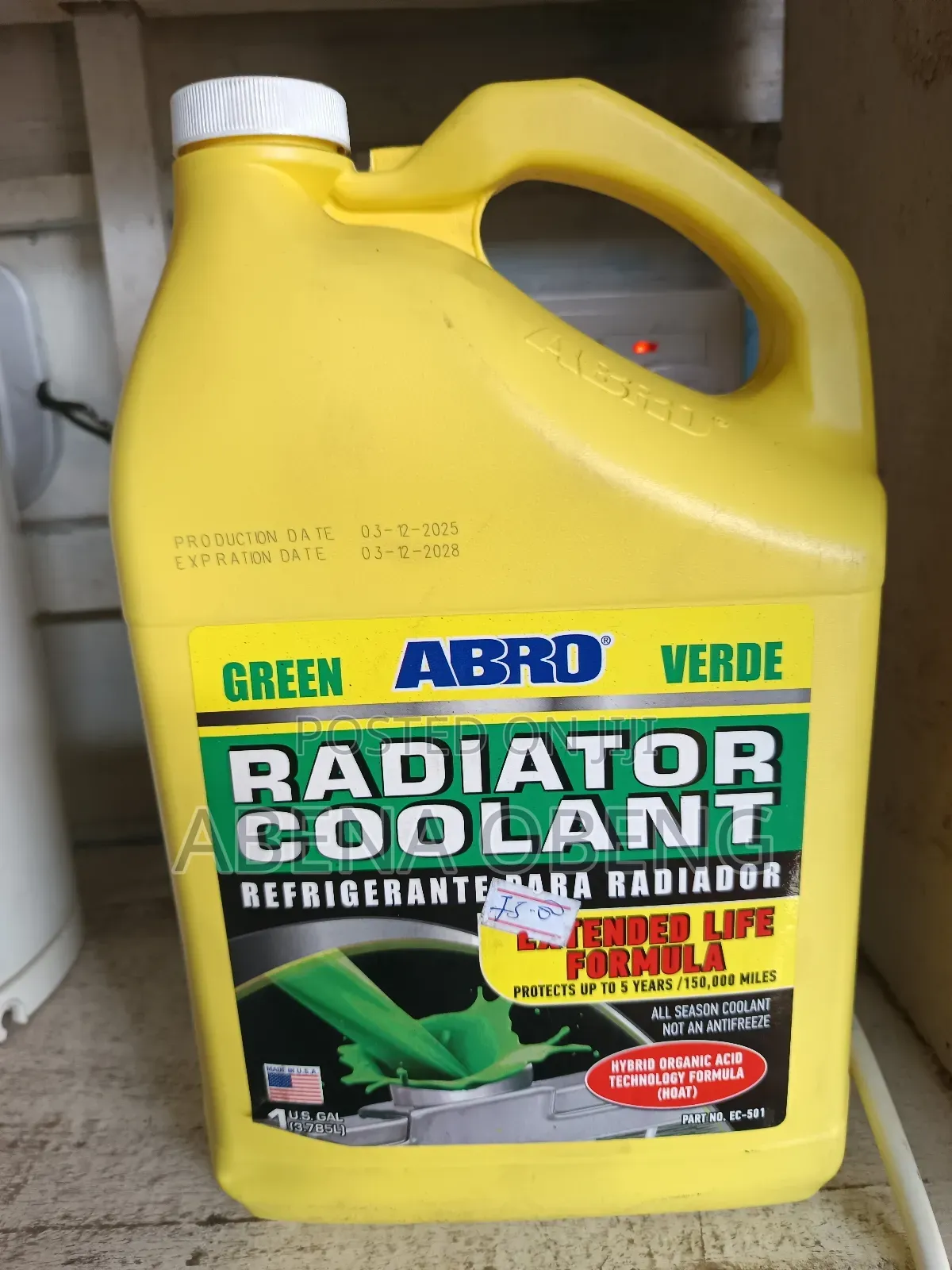 Abro Green Radiator Coolant – 1 Gal