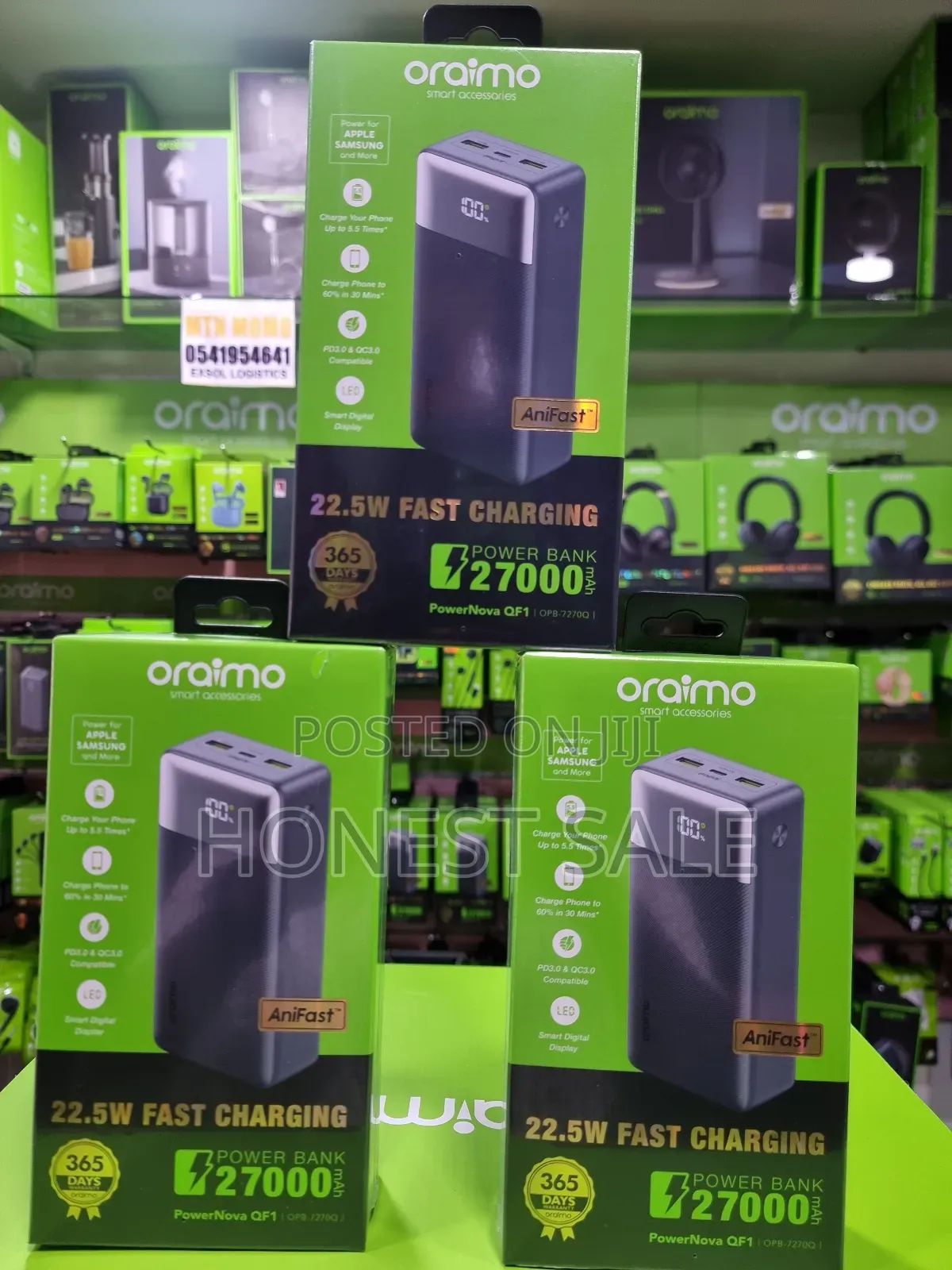 Oraimo Powernova Qf1 27000mah 22.5w Power Bank
