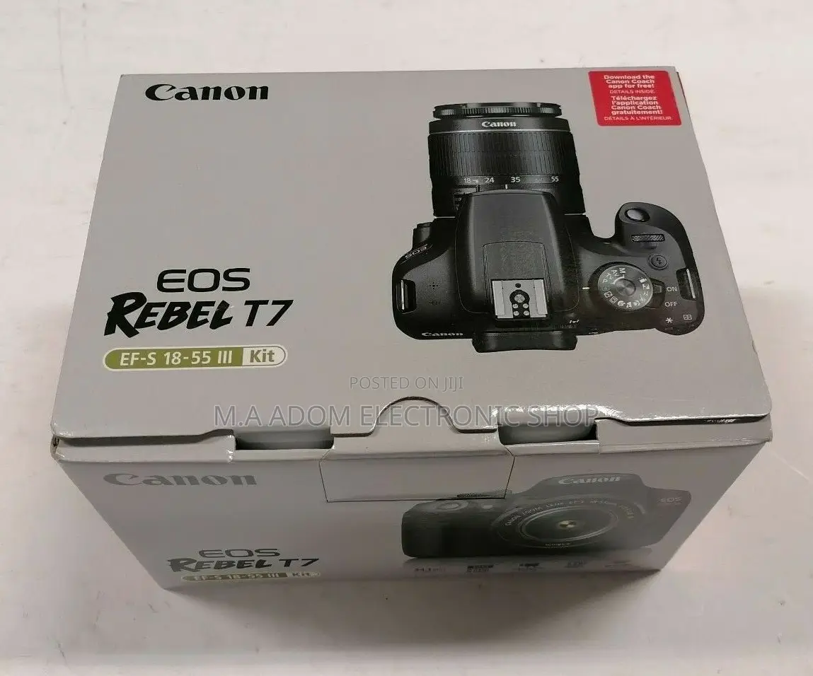 Canon Rebel T7 With 75-300mm Lens