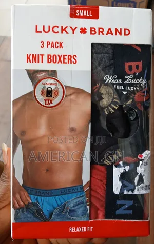 Lucky Brand Knit Boxers, 3 Pack(S/L/Xl)