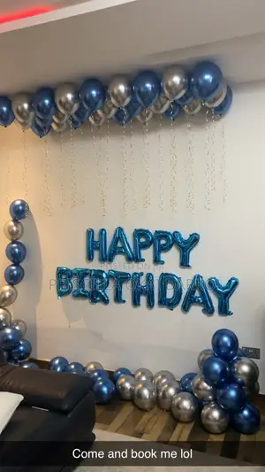 Balloon Room Decorations Birthday and Bridal Room