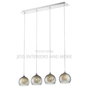Pendant Light (Light Smoked Glass Shade Bar)
