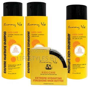 Sunny Isle Kids Jamaican Black Castor Hair Care 4 Set Bunde
