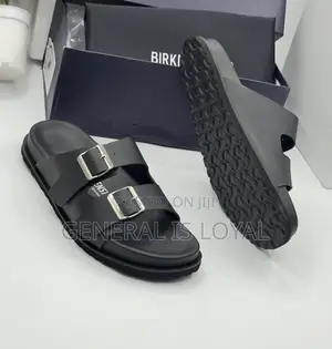 Birkenstock Leather Men Slippers