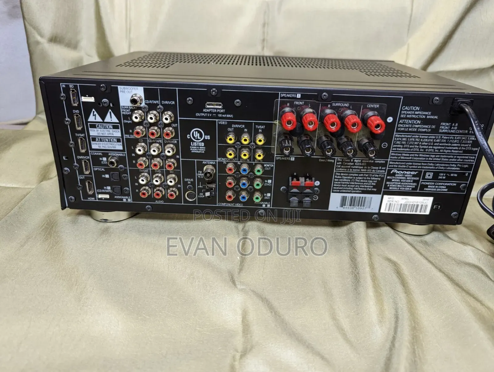 Powerful Pioneer Av Receiver Bluetooth,Usb,Radio,Hdmi,Optica