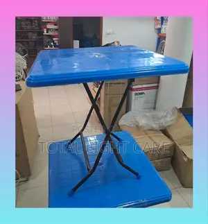 Foldable Plastic Metal Leg Table