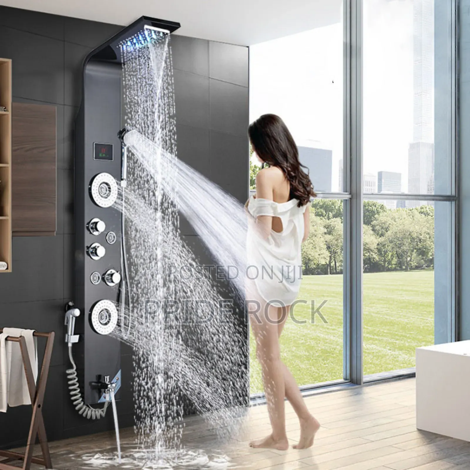 Shower Led With Led Light and Thermostat
