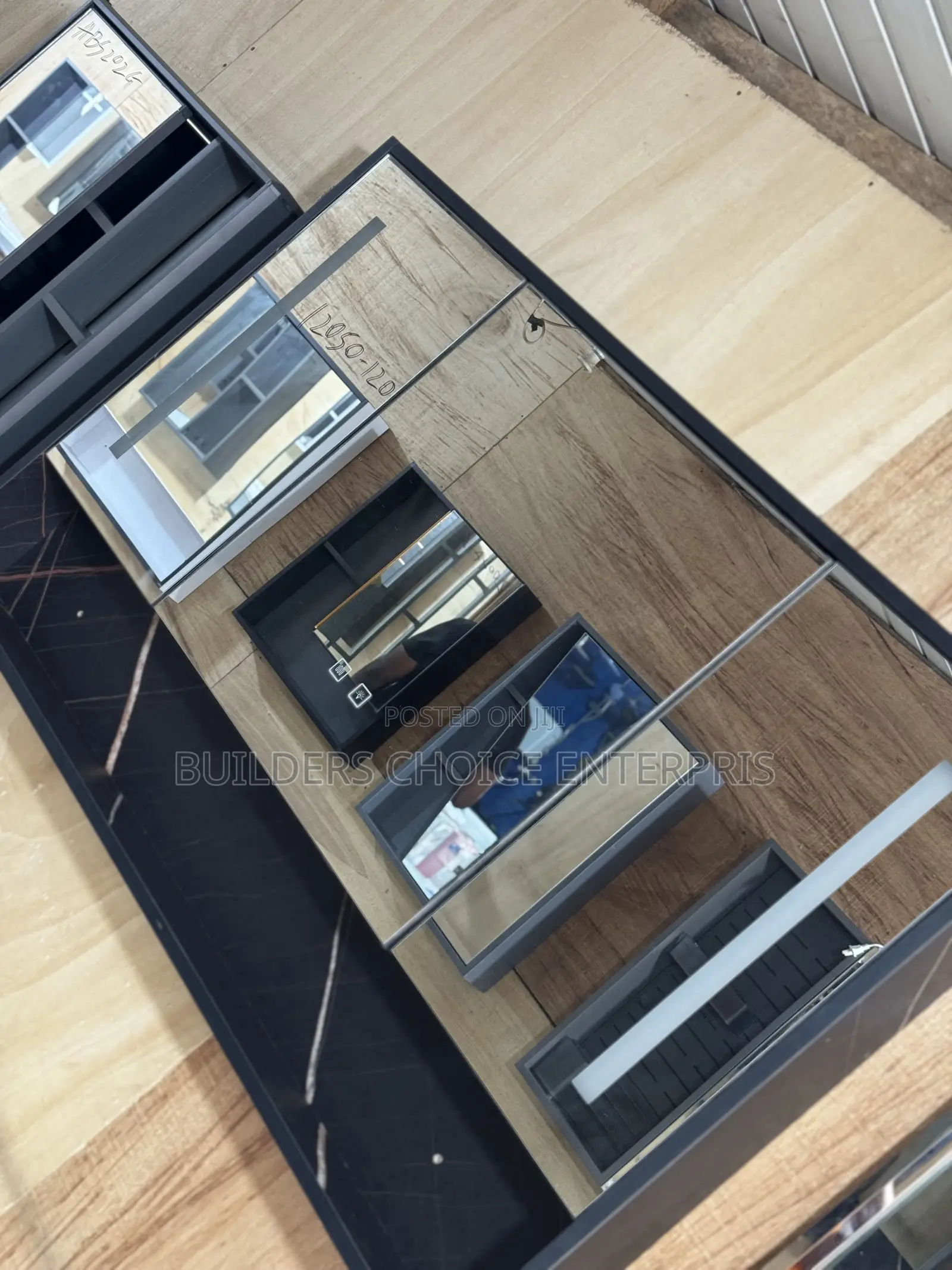 Double Cabinet Basin With Mirror Led Mirror