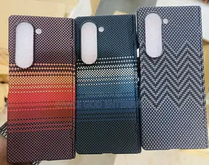 Original Carbon Fibre Fold 6 & 7 Case With Glass Protector