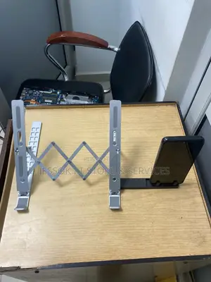 Laptop Stand With Phone Holder