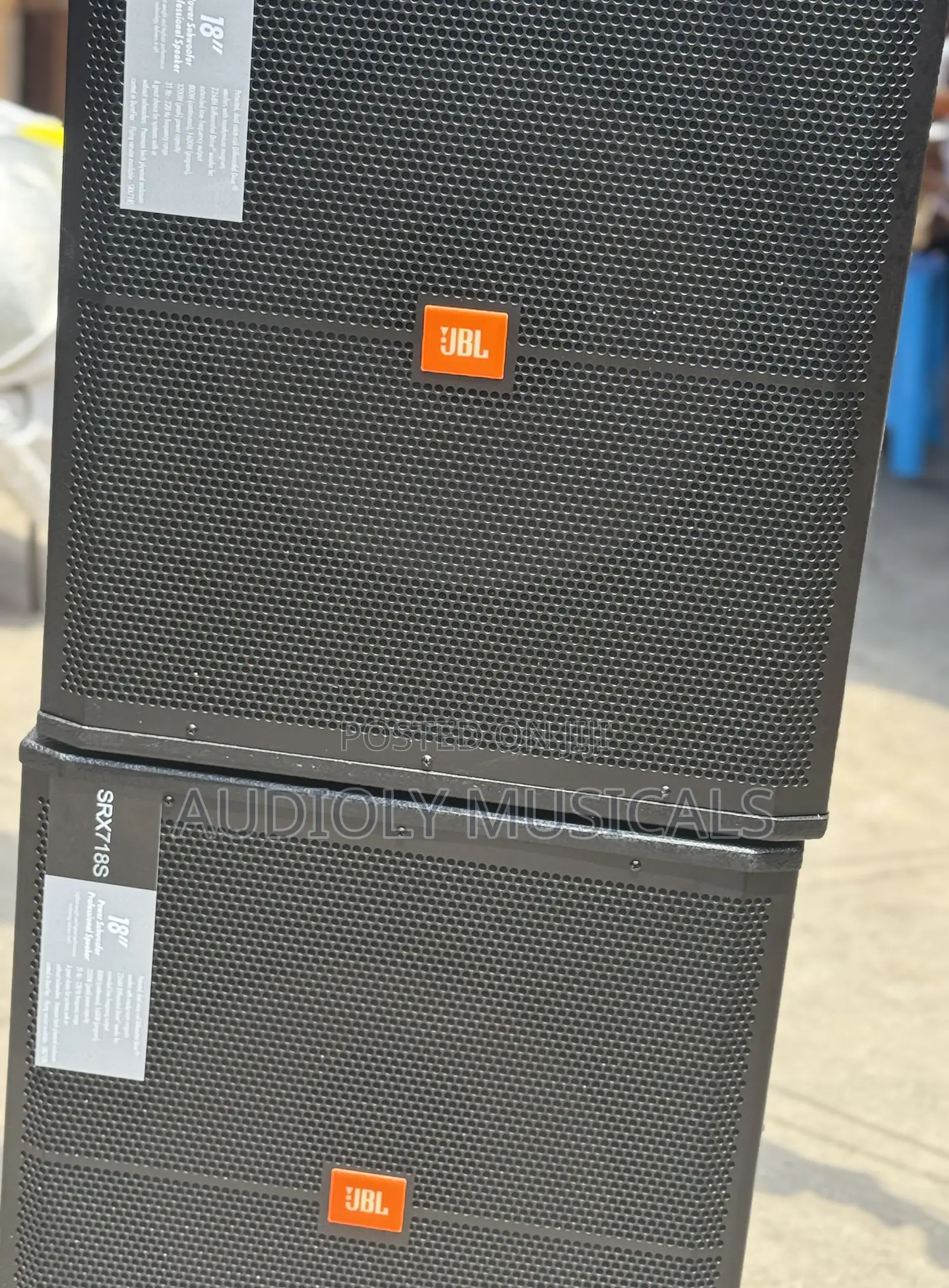 JBL Active Single Bass Speaker (Pair)