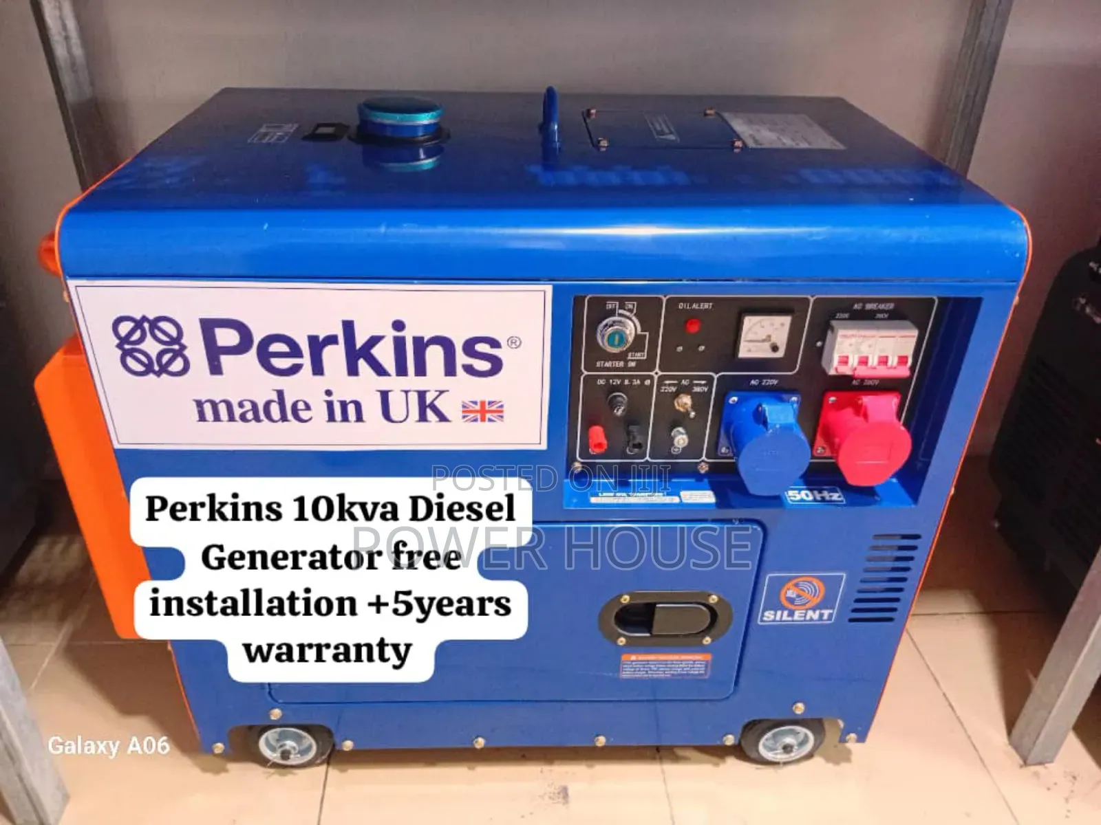 Brain Voltage Perkins Diesel Generator 10kva Silent