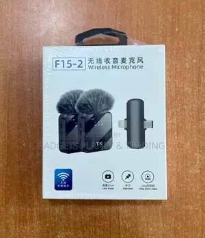 2 in 1 Wireless Lapel Microphone for iPhone Android- F15-2