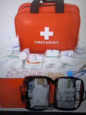 220pcs Portable First Aid Kit for Car - Durable Compact