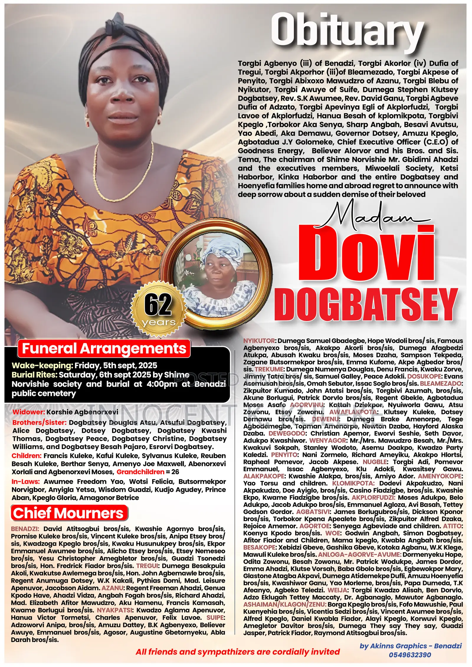 Funeral Poster Design