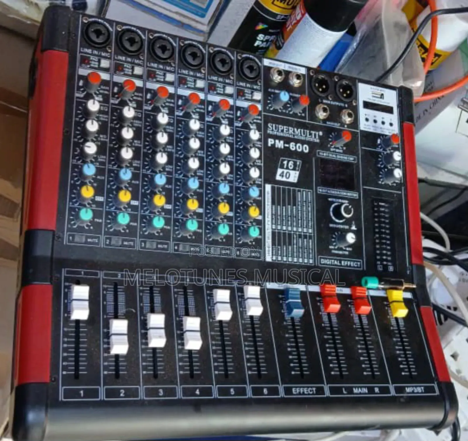 Supermulti Pm-600 6channel Powered Mixer