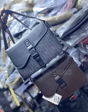Pure Leather Dior Men Mini Side-Bag Very Durable.