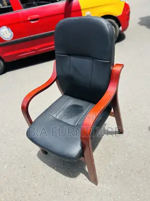 Executive Office/Conference Chair With Wooden Handle
