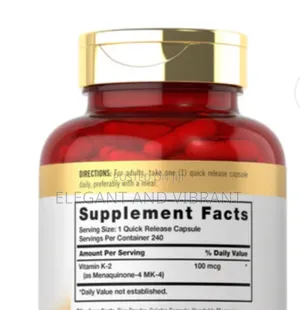 Vitamin K-2 100mcg | 240 Capsules