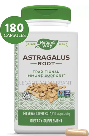 Astragalus Root Herbal Supplement Non-Gmo 180 Vegan Capsules
