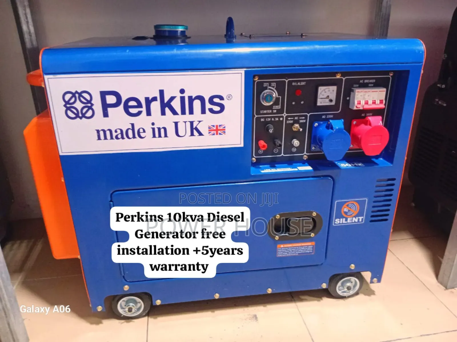 Quill Caster Perkins Diesel Generator 10kva Silent