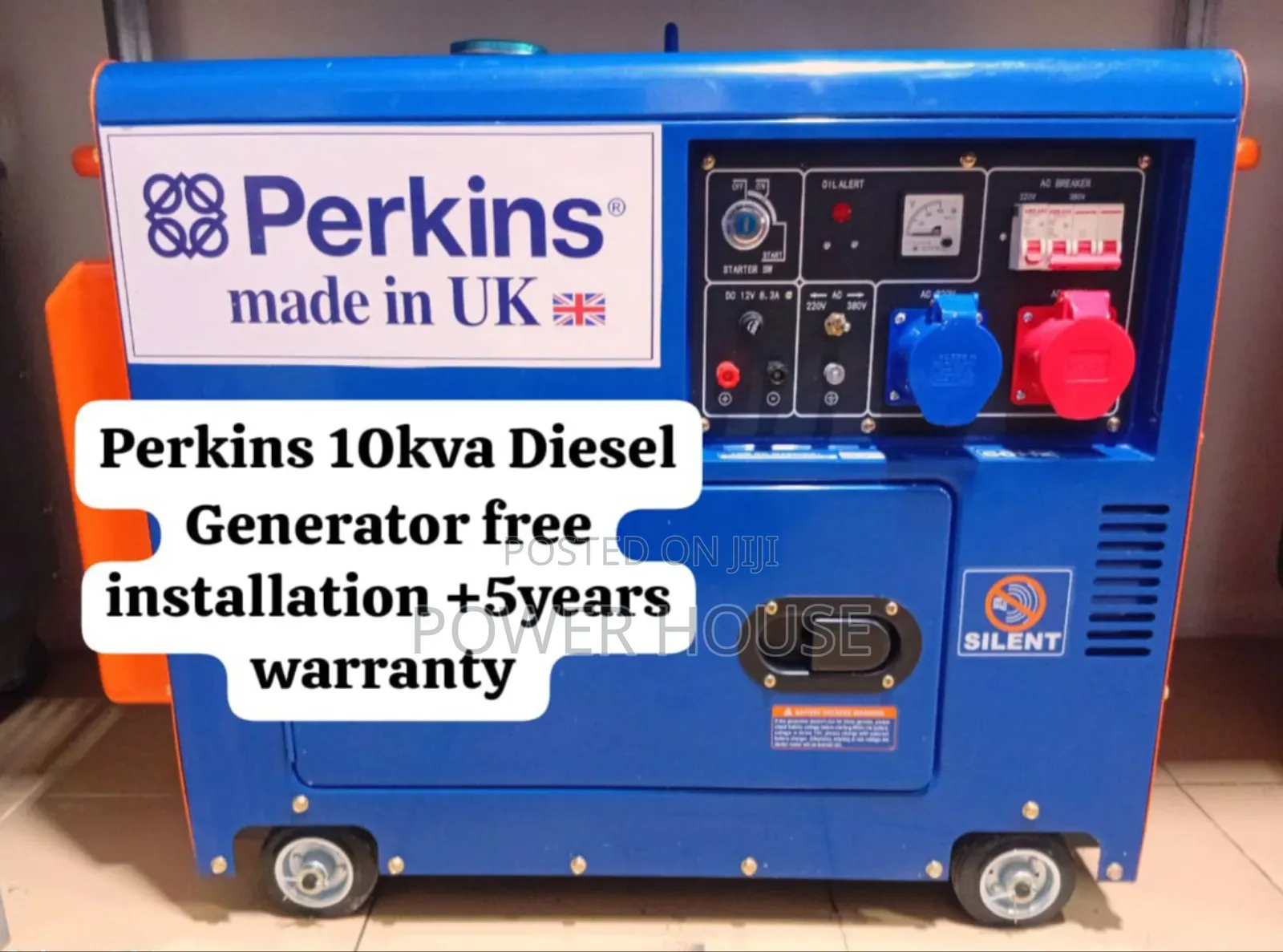 Dice Driver Perkins Diesel Generator 10kva Silent