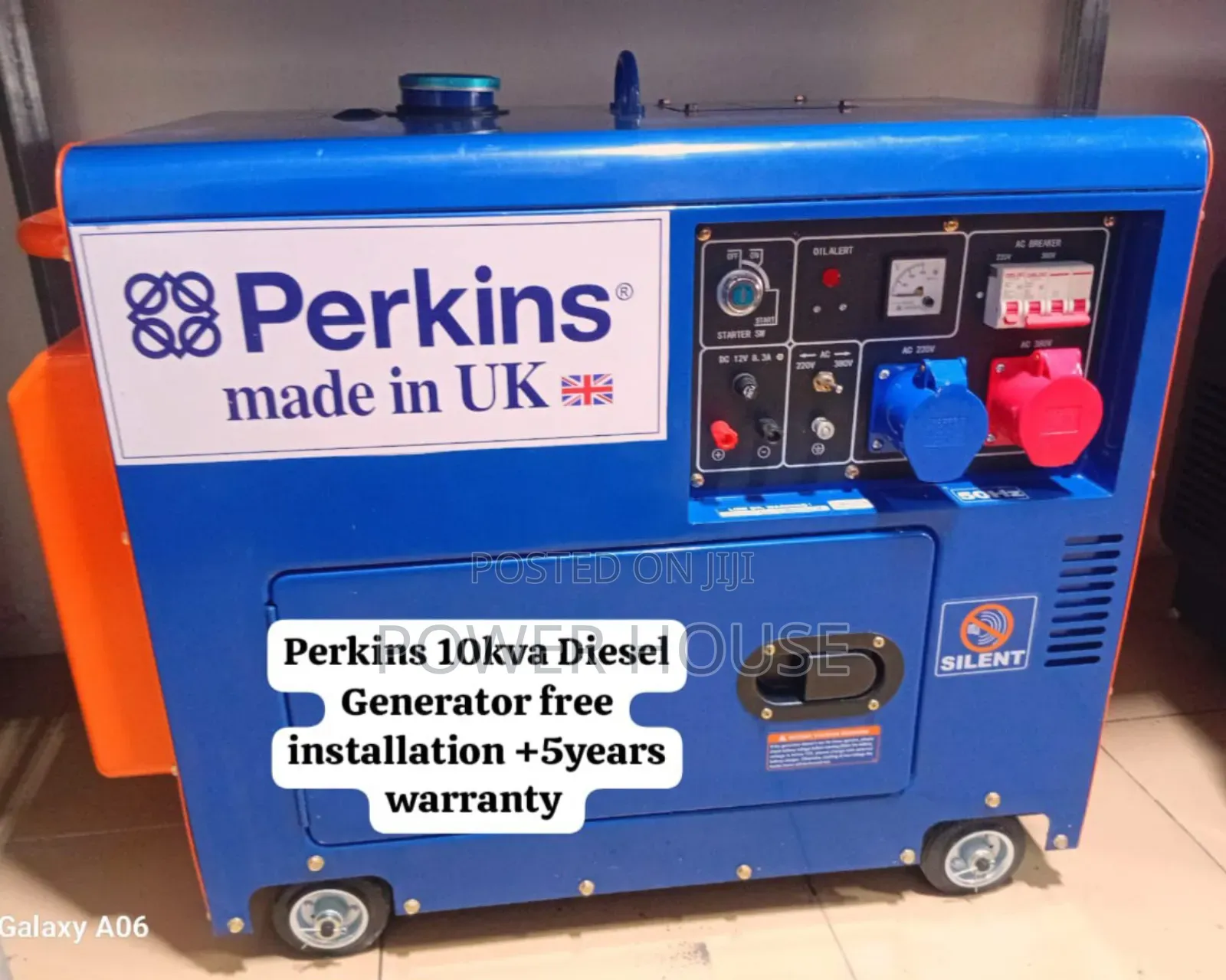 Spark Roll Perkins Diesel Generator 10kva Silent
