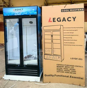 Legacy 553liters Double Door Display Fridge