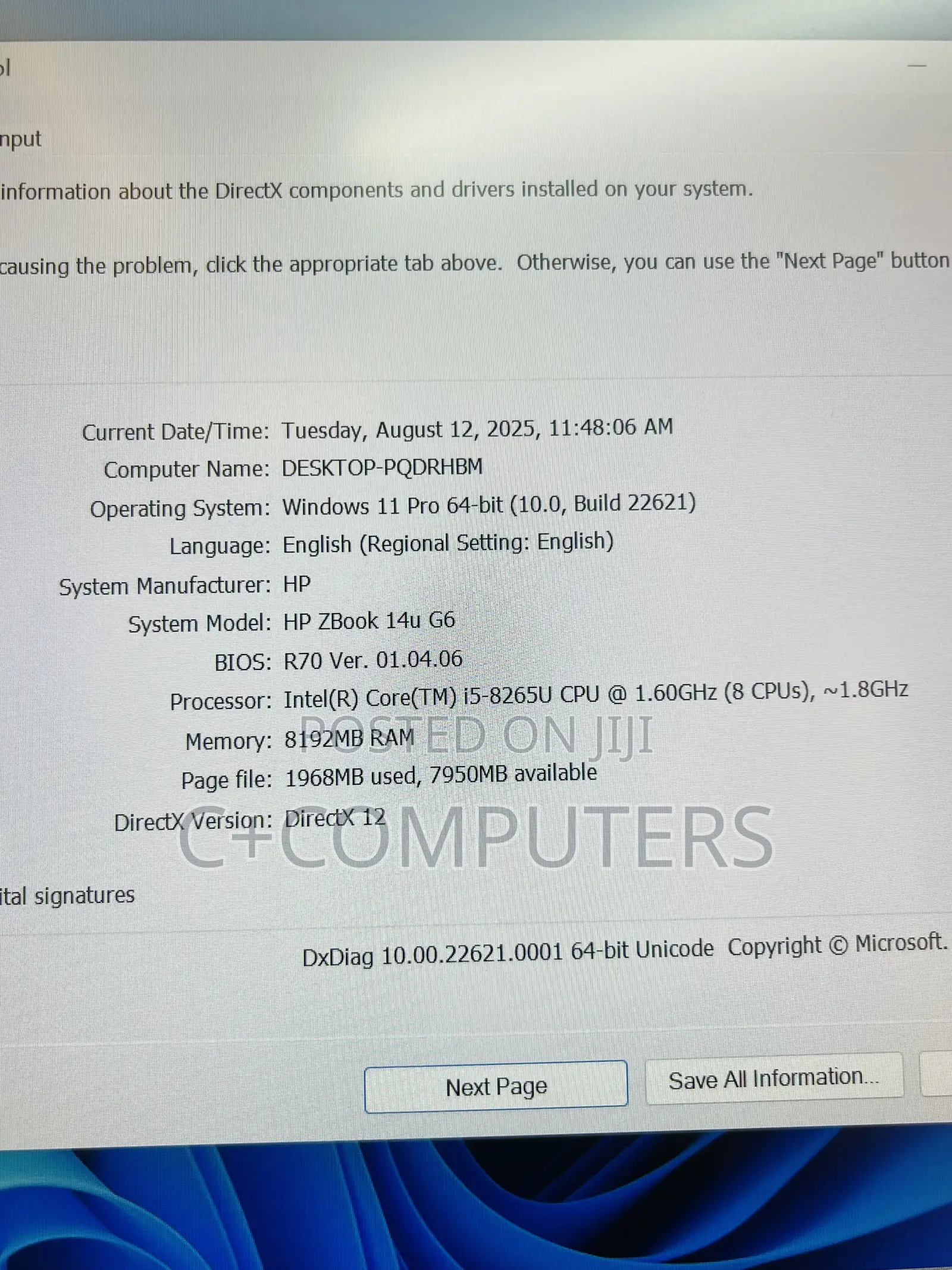 New Laptop HP ZBook 14u G6 8GB Intel Core I5 SSD 256GB