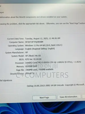 New Laptop HP ZBook 14u G6 8GB Intel Core I5 SSD 256GB