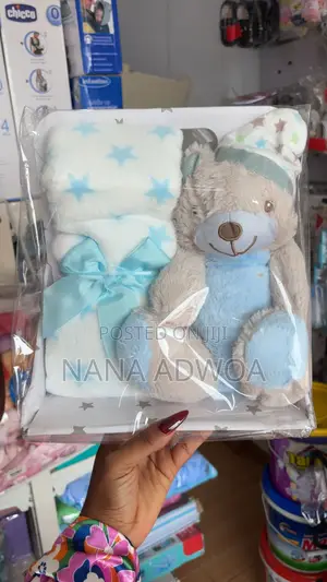 Baby Blanket With Teddy Bear
