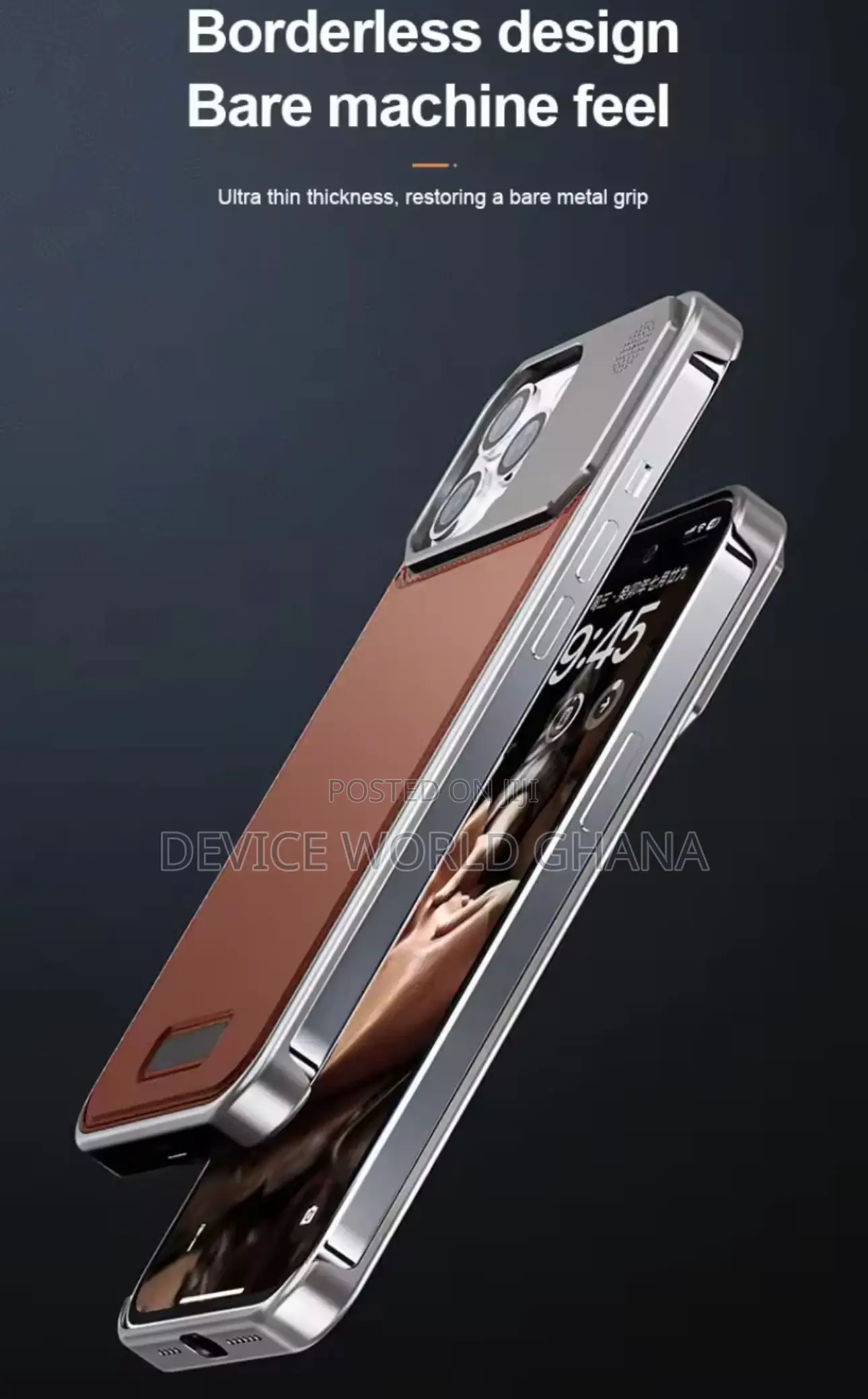 Cro Frameless/Borderless Case for iPhone 17promax 16promax 15pm 14pm 1