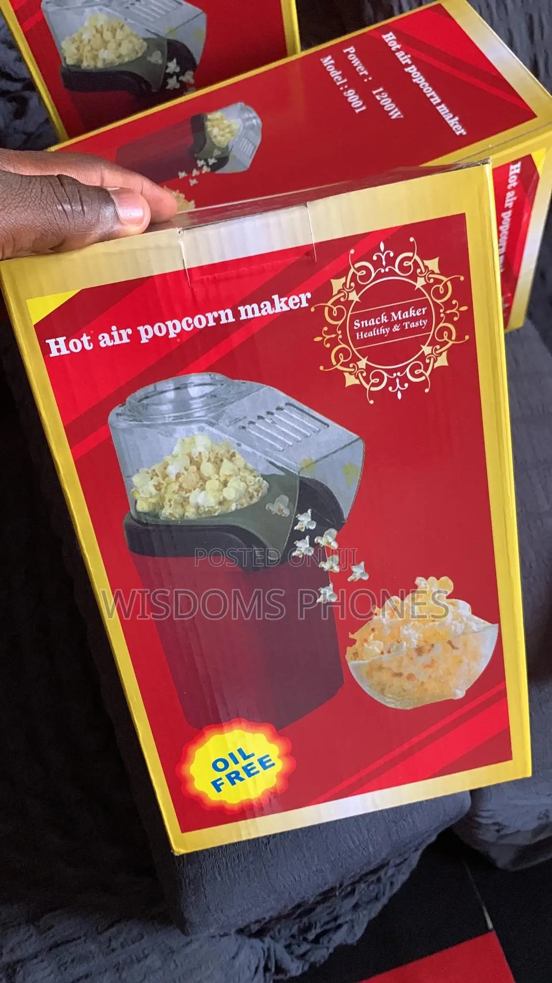 Hot Air Mini Popcorn Machine /Machine