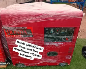 Copper Coil Crusade Honda Diesel Generator 15kva Silent