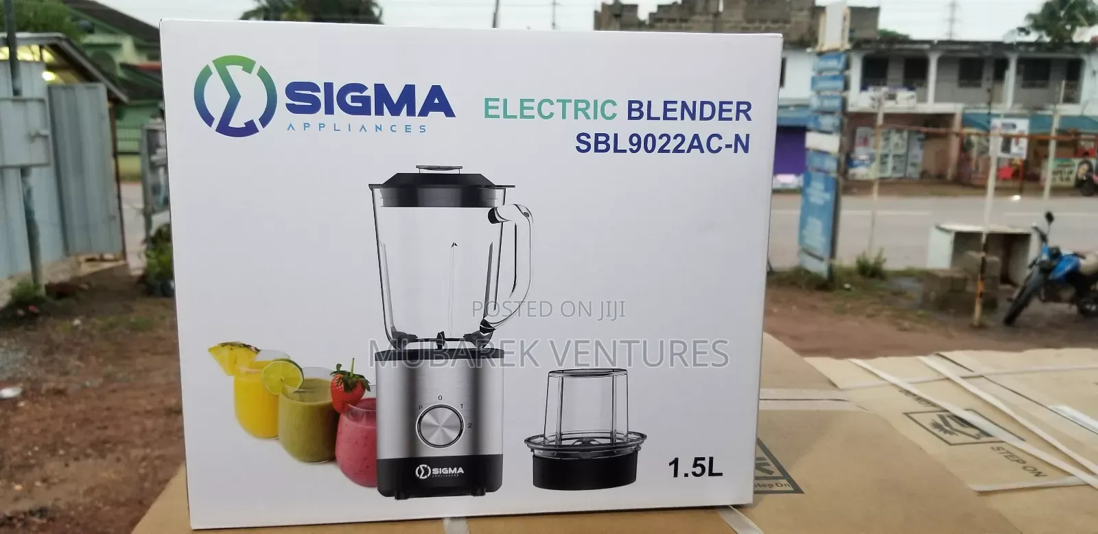 Sigma Blender 1.5l Glass Jar With 2-Speed Control + Effective