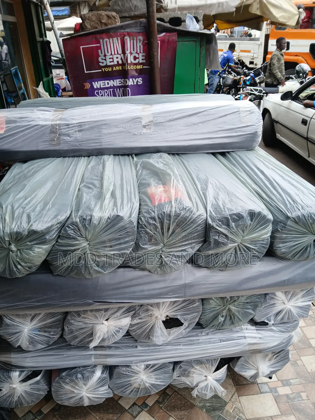 Black Rubber Rolls Concrete Big Size DPM