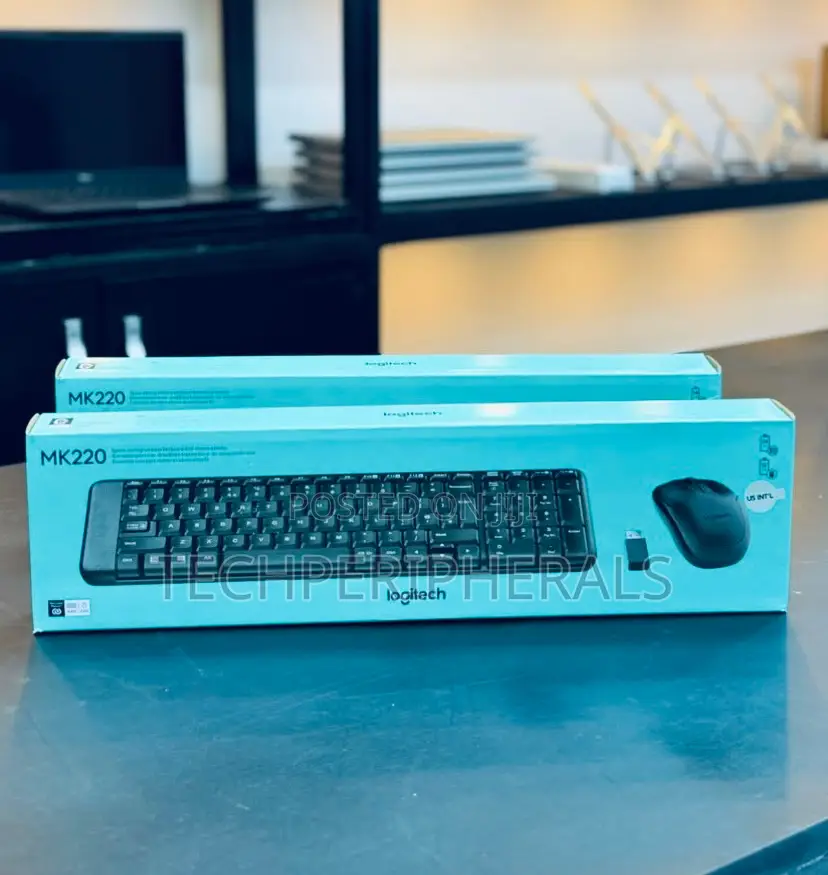 Wireless Original Logitech Mk220 Keyboard and Mouse Combo