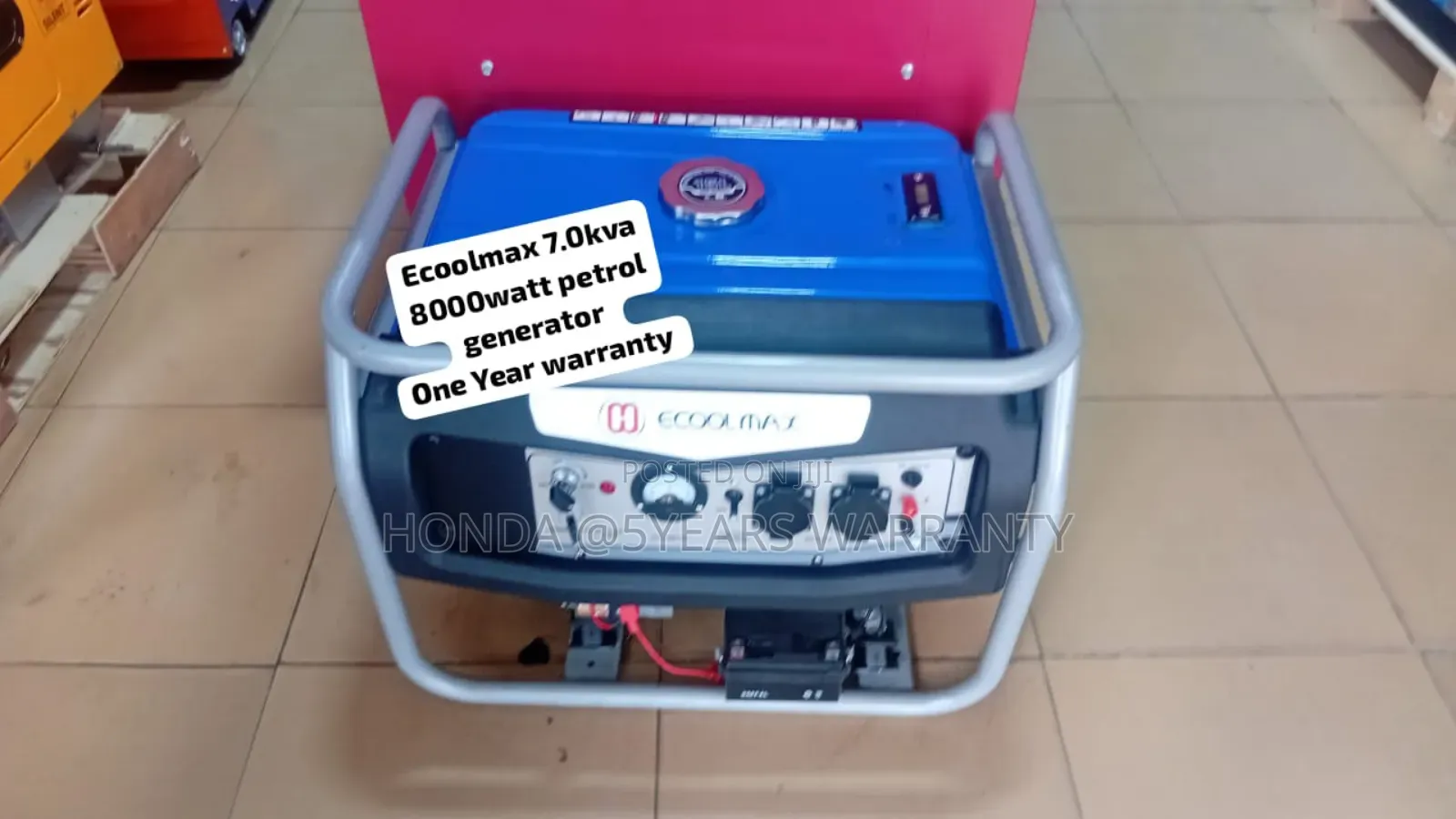 8000watt Ecoolmax 7.0kva Petrol Generator Keystart 7.0kva